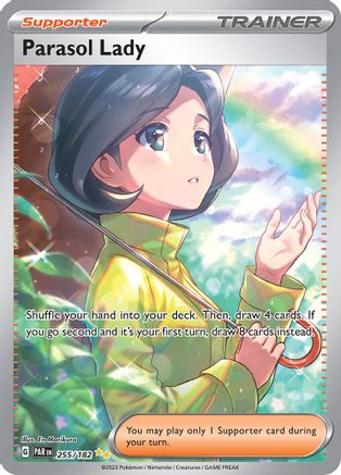 Parasol Lady (255/182) - SV04 Paradox Rift Holofoil - Special Illustration Rare