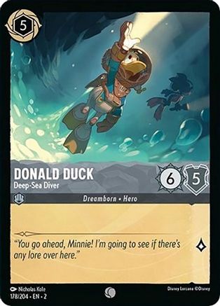 (178/204) Donald Duck - Deep-Sea Diver - Rise of the Floodborn Cold Foil