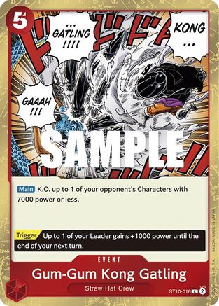 (ST10-016) Gum-Gum Kong Gatling - Ultra Deck: The Three Captains Foil