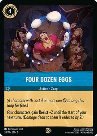 (033) Four Dozen Eggs - Disney Lorcana Promo Cards Cold Foil