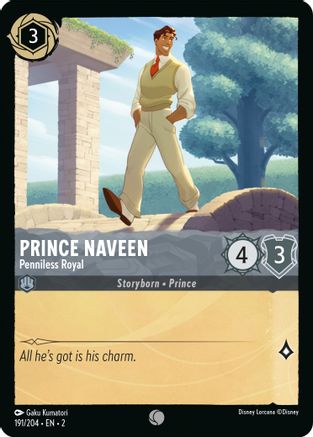 (191/204) Prince Naveen - Penniless Royal - Rise of the Floodborn Cold Foil