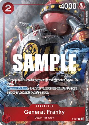 (P-027) General Franky (CS 2023 Event Pack) - One Piece Promotion Cards Foil