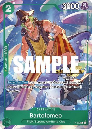 (P-029) Bartolomeo (CS 2023 Event Pack) - One Piece Promotion Cards Foil