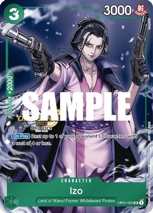 (OP01-033) Izo (CS 2023 Celebration Pack) - One Piece Promotion Cards Foil