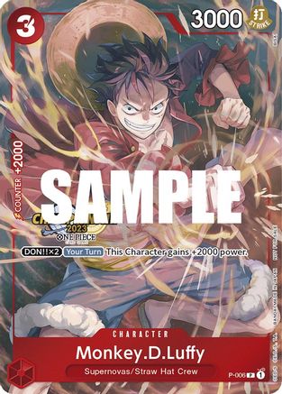 (P-006) Monkey.D.Luffy (006) (CS 2023 Celebration Pack) - One Piece Promotion Cards Foil