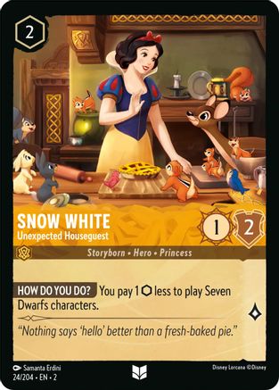 (024/204) Snow White - Unexpected Houseguest - Rise of the Floodborn Cold Foil