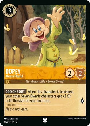 (006/204) Dopey - Always Playful - Rise of the Floodborn Cold Foil