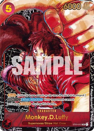 (ST01-012) Monkey.D.Luffy (012) (Alternate Art) - Awakening of the New Era Foil