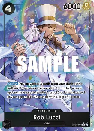 (OP05-093) Rob Lucci (093) (Alternate Art) - Awakening of the New Era Foil