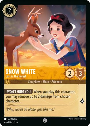(023/204) Snow White - Lost in the Forest - Rise of the Floodborn Cold Foil