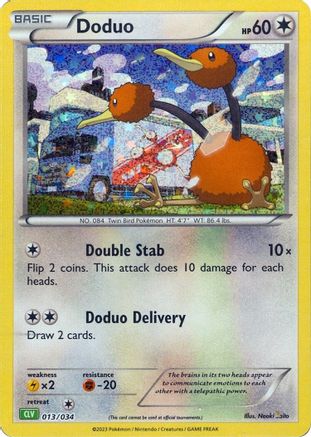 Doduo - 013/034 - Trading Card Game Classic Holofoil