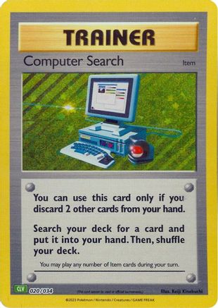 Computer Search (CLV) (20/034) - Trading Card Game Classic Holofoil - Classic Collection