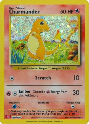Charmander (1/034) - Trading Card Game Classic Holofoil - Classic Collection