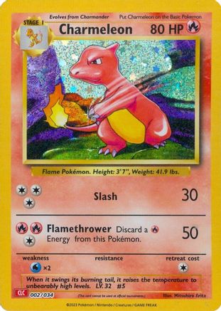 Charmeleon (2/034) - Trading Card Game Classic Holofoil - Classic Collection