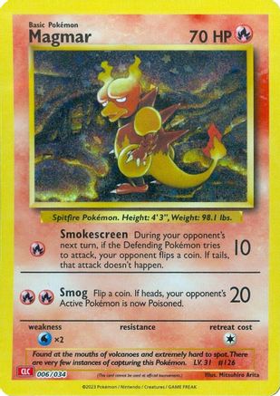 Magmar (6/034) - Trading Card Game Classic Holofoil - Classic Collection