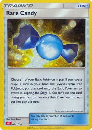 Rare Candy (CLC) (24/034) - Trading Card Game Classic Holofoil - Classic Collection