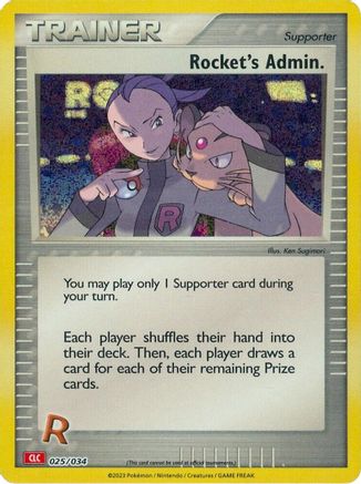 Rocket's Admin. (CLC) (25/034) - Trading Card Game Classic Holofoil - Classic Collection