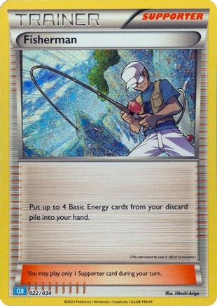 Fisherman - 022/034 - Trading Card Game Classic Holofoil