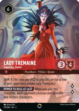(211/204) Lady Tremaine - Imperious Queen (Enchanted) - Rise of the Floodborn Holofoil