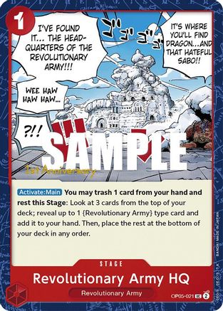 (OP05-021) Revolutionary Army HQ - Awakening of the New Era: 1st Anniversary Tournament Cards Normal