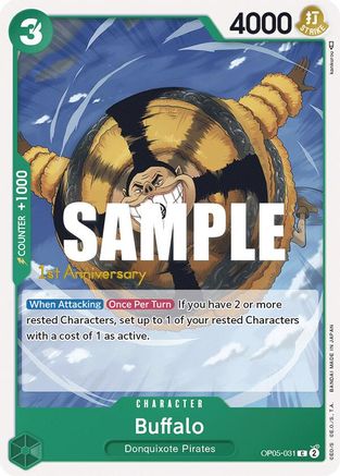 (OP05-031) Buffalo - Awakening of the New Era: 1st Anniversary Tournament Cards Normal