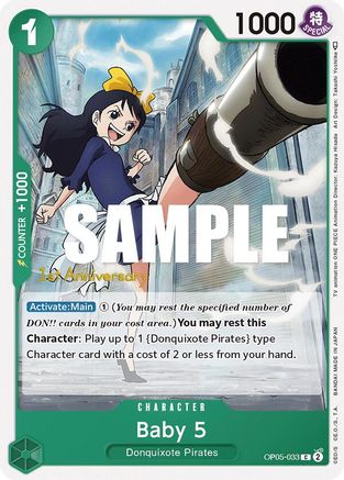 (OP05-033) Baby 5 (033) - Awakening of the New Era: 1st Anniversary Tournament Cards Normal