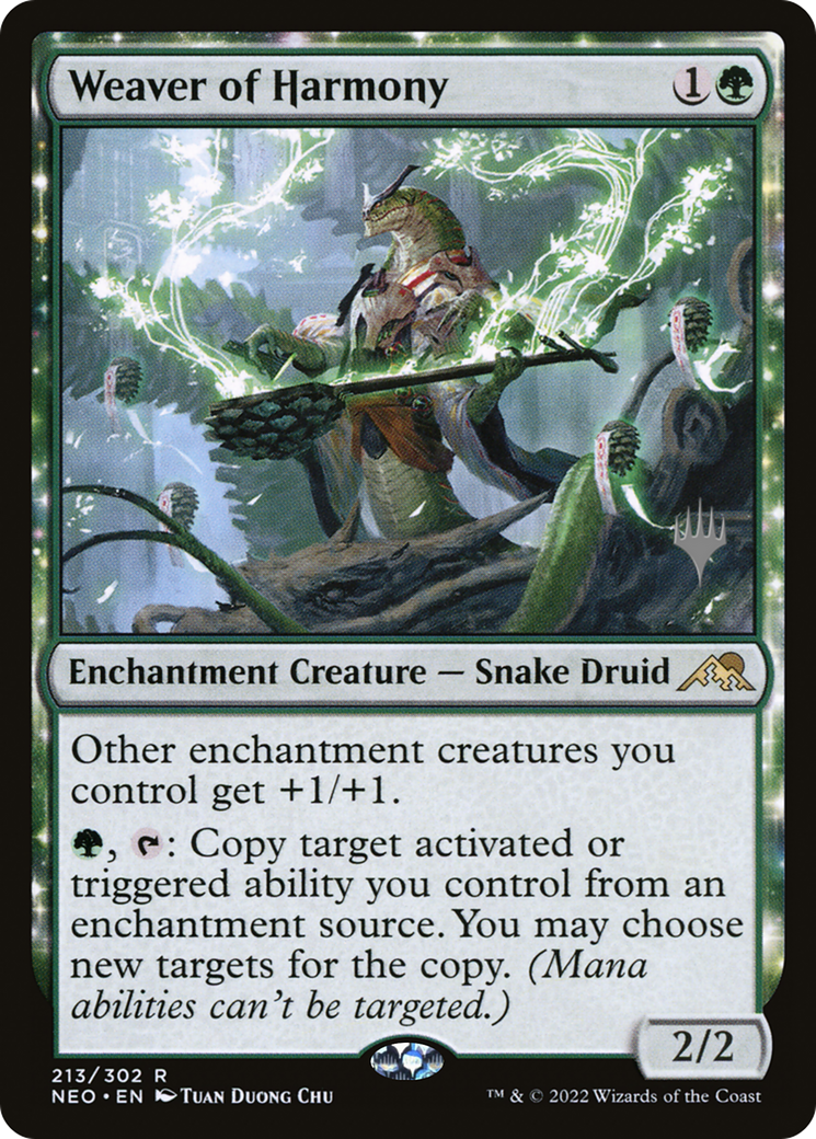 Weaver of Harmony (PPNEO-213) - Kamigawa: Neon Dynasty Promos (Promo Pack)