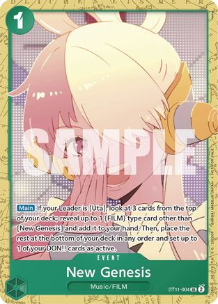 (ST11-004) New Genesis (Starter Deck 11: Uta Deck Battle) - One Piece Promotion Cards Normal