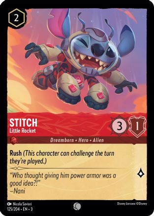 (125/204) Stitch - Little Rocket - Into the Inklands Normal