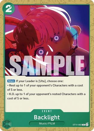 (ST11-003) Backlight - Starter Deck 11: Uta Normal