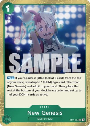 (ST11-004) New Genesis - Starter Deck 11: Uta Foil