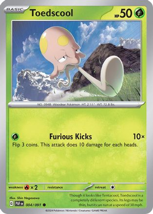 Toedscool (4/091) - SV Paldean Fates - Common
