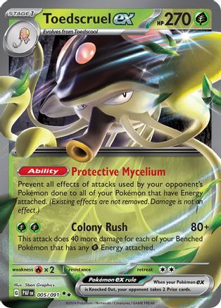 Toedscruel ex (5/091) - SV Paldean Fates Holofoil - Double Rare
