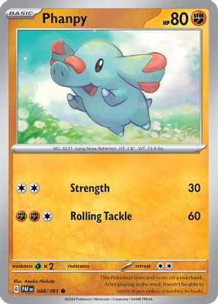 Phanpy (48/091) - SV Paldean Fates Reverse Holofoil - Common