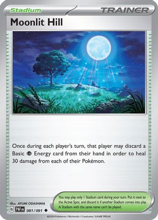 Moonlit Hill (81/091) - SV Paldean Fates Reverse Holofoil - Uncommon