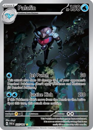 Palafin (225/091) - SV Paldean Fates Holofoil - Illustration Rare