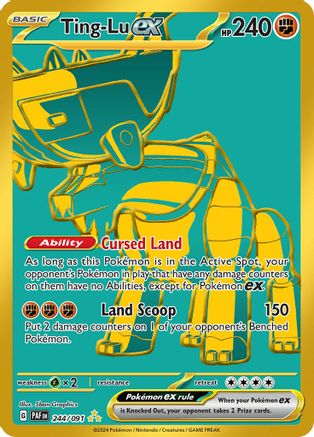 Ting-Lu ex (244/091) - SV Paldean Fates Holofoil - Hyper Rare