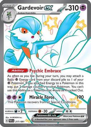Gardevoir ex (217/091) - SV Paldean Fates Holofoil - Shiny Ultra Rare