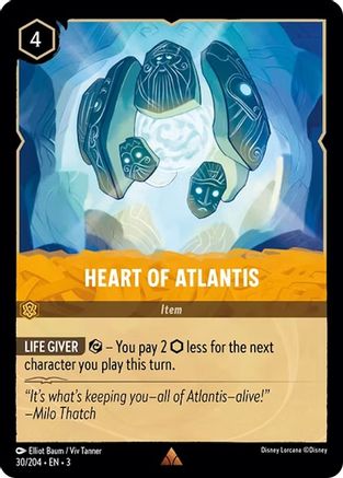 (030/204) Heart of Atlantis - Into the Inklands Cold Foil