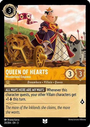 (020/204) Queen of Hearts - Wonderland Empress - Into the Inklands Normal