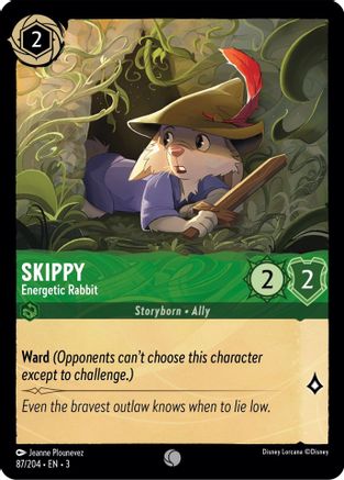 (087/204) Skippy - Energetic Rabbit - Into the Inklands Cold Foil