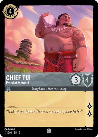 (171/204) Chief Tui - Proud of Motunui - Into the Inklands Cold Foil