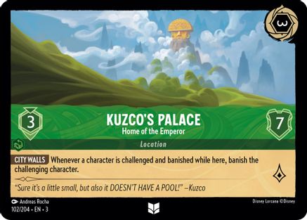 (102/204) Kuzco's Palace - Home of the Emperor - Into the Inklands Cold Foil