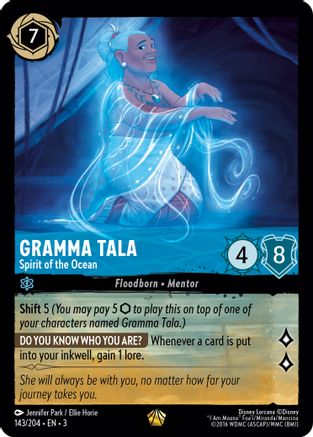 (143/204) Gramma Tala - Spirit of the Ocean - Into the Inklands Cold Foil