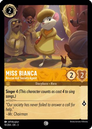(010/204) Miss Bianca - Rescue Aid Society Agent - Into the Inklands Normal