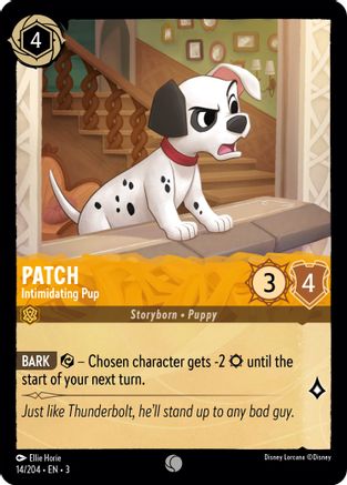 (014/204) Patch - Intimidating Pup - Into the Inklands Normal
