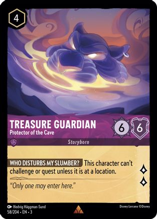 (058/204) Treasure Guardian - Protector of the Cave - Into the Inklands Normal