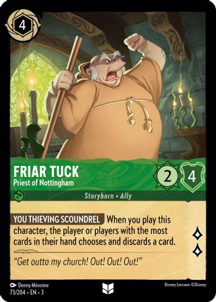 (073/204) Friar Tuck - Priest of Nottingham - Into the Inklands Normal