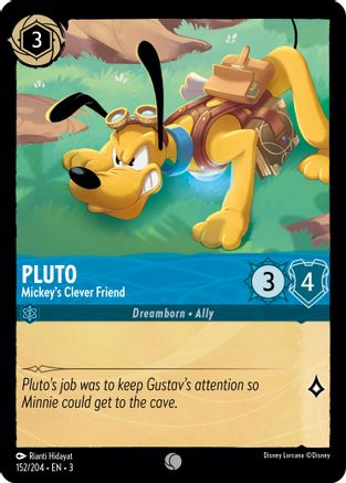 (152/204) Pluto - Mickey's Clever Friend - Into the Inklands Cold Foil