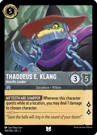(194/204) Thaddeus E. Klang - Metallic Leader - Into the Inklands Cold Foil